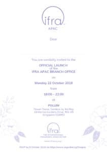 icube events_event collateral ifra opening ceremony invitation card front design