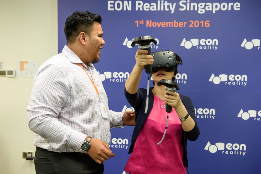 icube events_eon reality opening 2016 interactive vr virtual reality headset